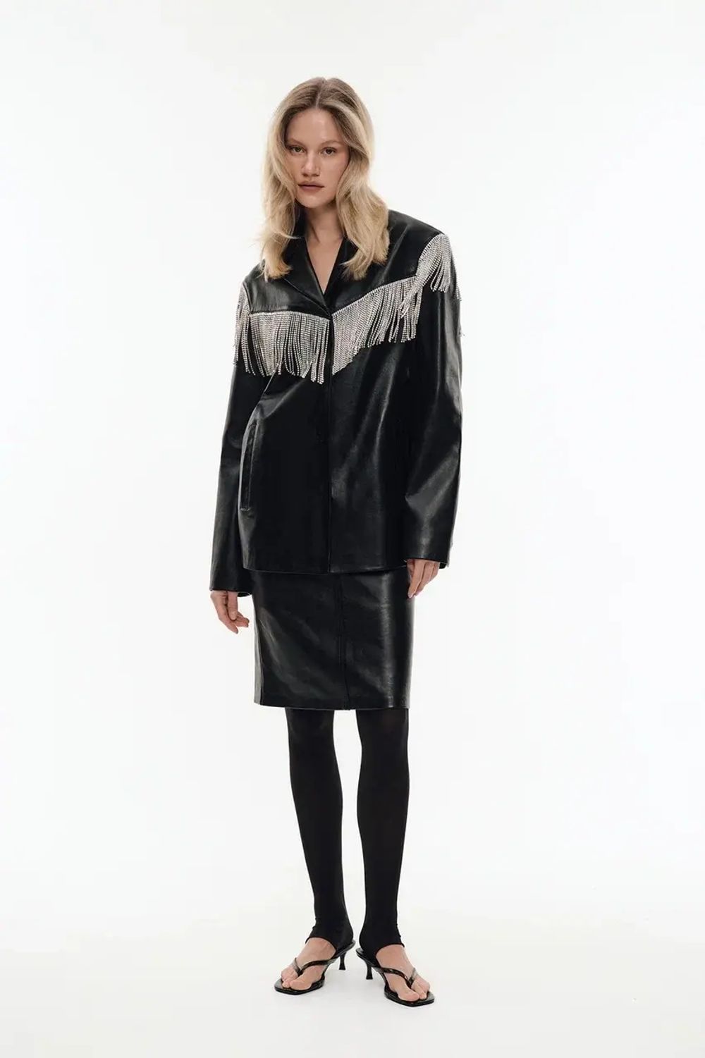 Кожаная юбка (Bad Teacher), черная