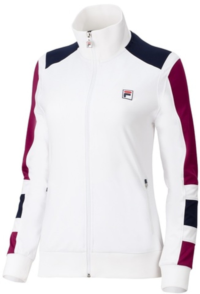 Женская Кофта теннисная Fila Jacket Helena - white/navy comb