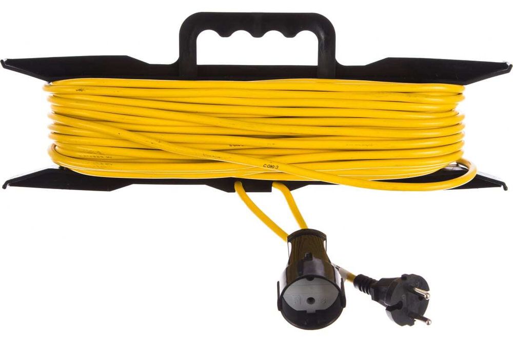 Удлинитель на рамке Союз 1-мест б/з 30 м ПВС 2х1 2,2 кВт