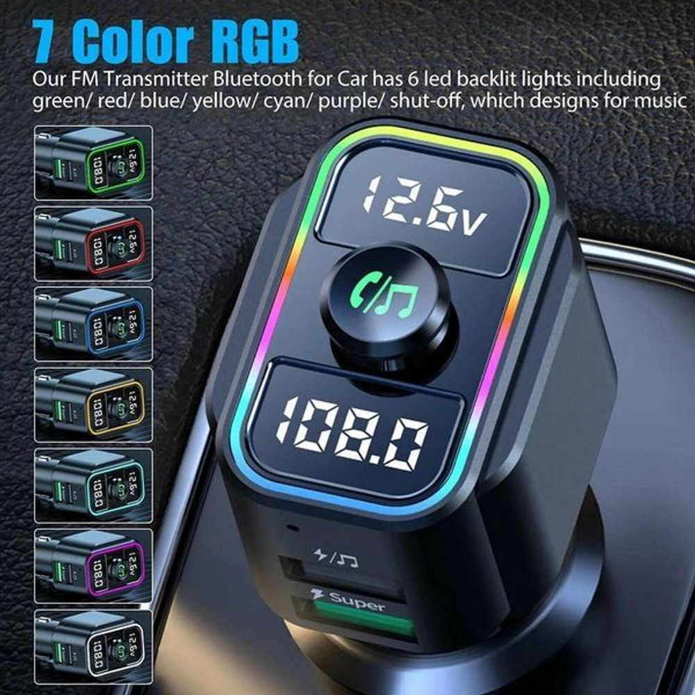 FM модулятор (трансмиттер) автомобильный TDS TS-CAF21 Bluetooth