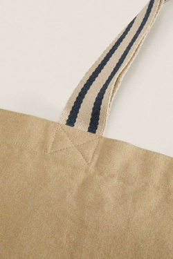 ZARA HOME ТКАНЕВАЯ СУМКА-ТОУТ, ЭКРЮ