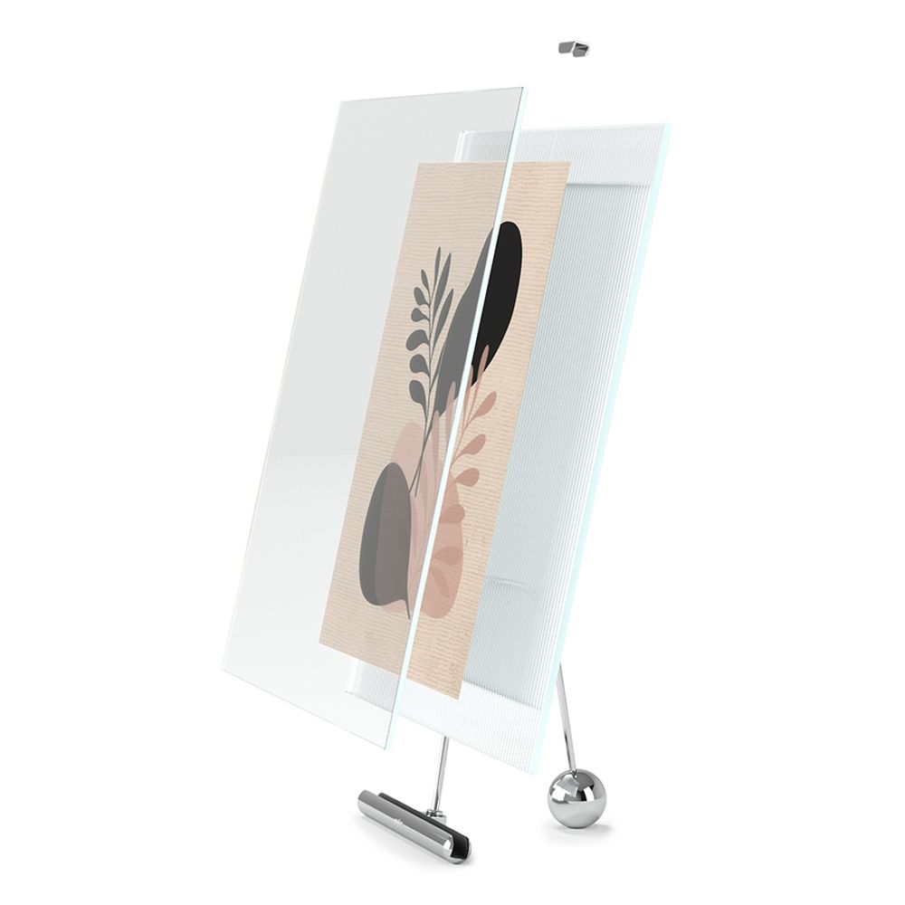 Фоторамка Flute, 26х30 см, хром