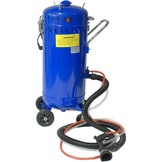 Аппарат пескоструйный со сбором T06528 AE&T 106 л.