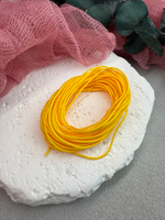 Шнур для плетения браслетов 0,8 мм, Янтарный (5 м)