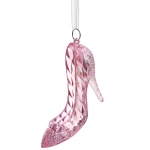 Подвеска «Хрустальная туфелька» 11*7,5 см, Розовый