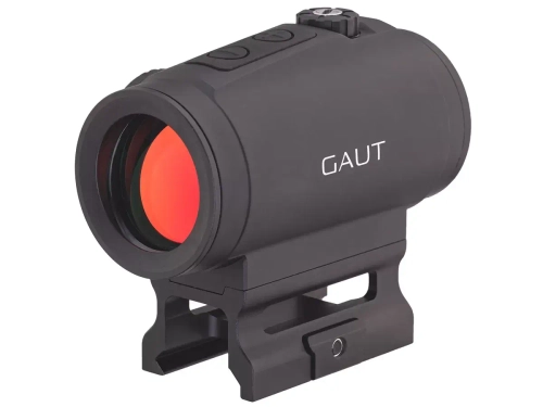 Коллиматорный прицел Gaut Tourmaline 1x29, закрытый, точка/круг красные, Weaver (G-C-29-MR)