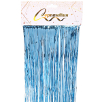 Дождик 2 м «Глянцевый стиль», голубой