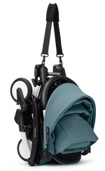 Коляска Stokke YOYO3 Newborn Shell рама белая White 2 в 1 Aqua