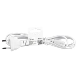 Кабель питания для линейного светильника ЭРА FT-С7-plug-1,5 коннектор IEC C7 длина 1,5 м | Аксессуары для фито светильников
