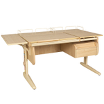 Растущая парта с навесной тумбой, задними и боковой полками Дэми СУТ 25-05-Б1 (1500×880 мм)