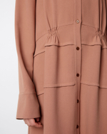 Платье из вискозы Стелла Маккартни карамель