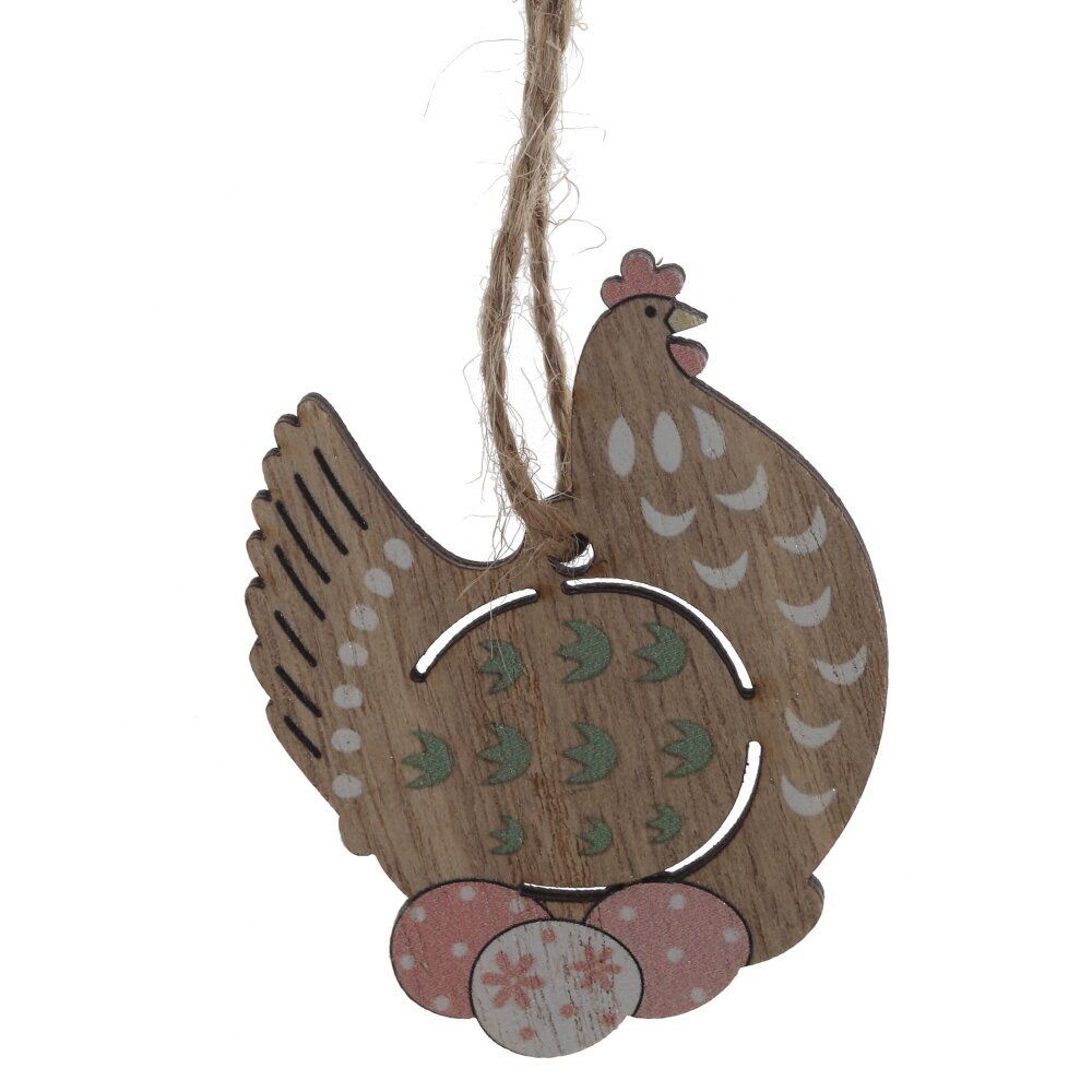 GAEM Набор из 8-ми изделий декоративных подвесных "Курица/Петух" (4,5*0,5*6), L12,5 W12,5 H1,5 см