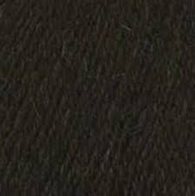 Пряжа "Деревенька", 100% Шерсть, 100гр, 170 м, коричневый