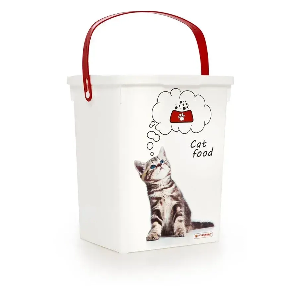 Контейнер для корма животных 5л КОШКИ (комплект 18 шт)