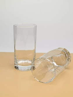 Набор изогнутых бокалов для воды, 450 мл, 6 шт. прозрачные