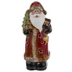 GAEM Фигурка декоративная c подсветкой "Дед Мороз" (LR44x3), L8 W7 H17,5 см, 2в.