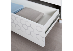 Шкаф Эльга белый шагрень / дуб белый exclusive