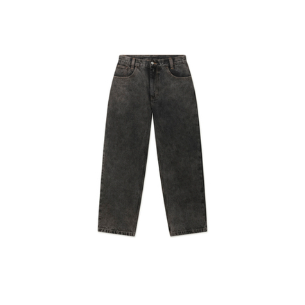 Джинсы Октябрь OG Logo Baggy Denim "Black Stone Washed"