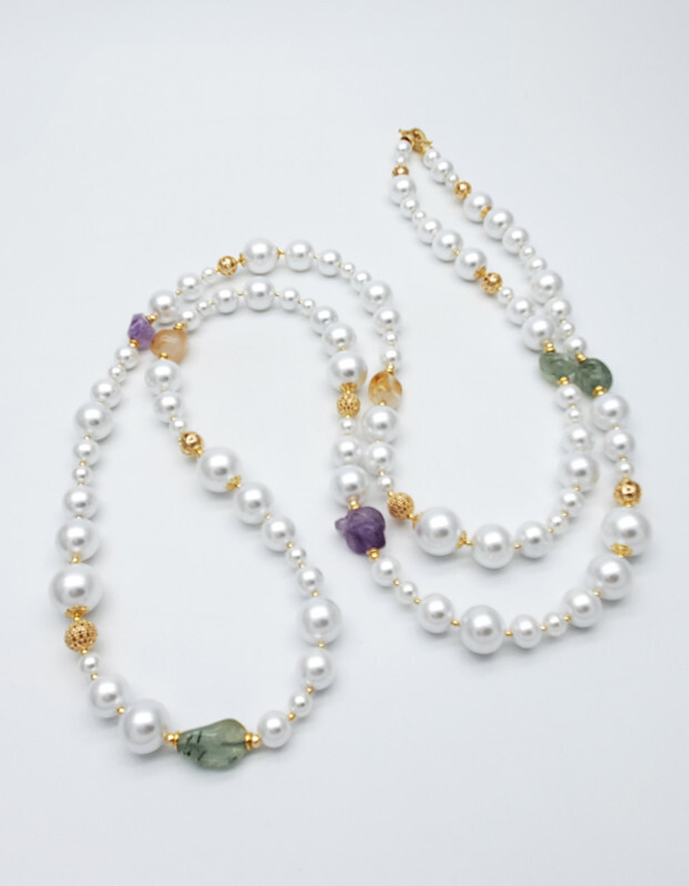 91001092 Колье SELENA PEARLS