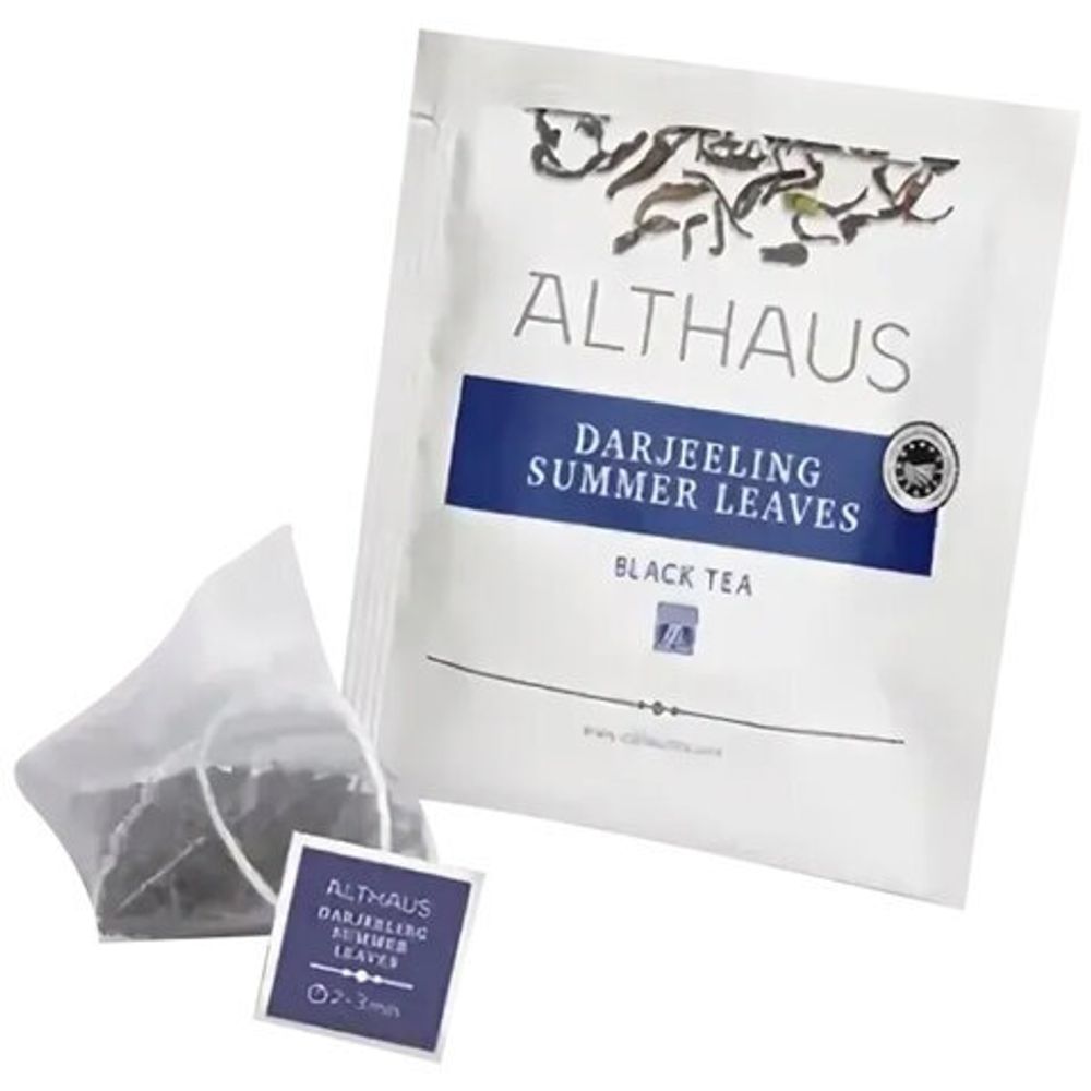 Чай ALTHAUS "Darjeeling Summer" черный, 15 пирамидок по 2,75 г, ГЕРМАНИЯ, TALTHL-P00003