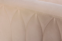 Диван трехместный 230x86x75см Garda Decor Lucerne велюр бежевый с декоративными подушками