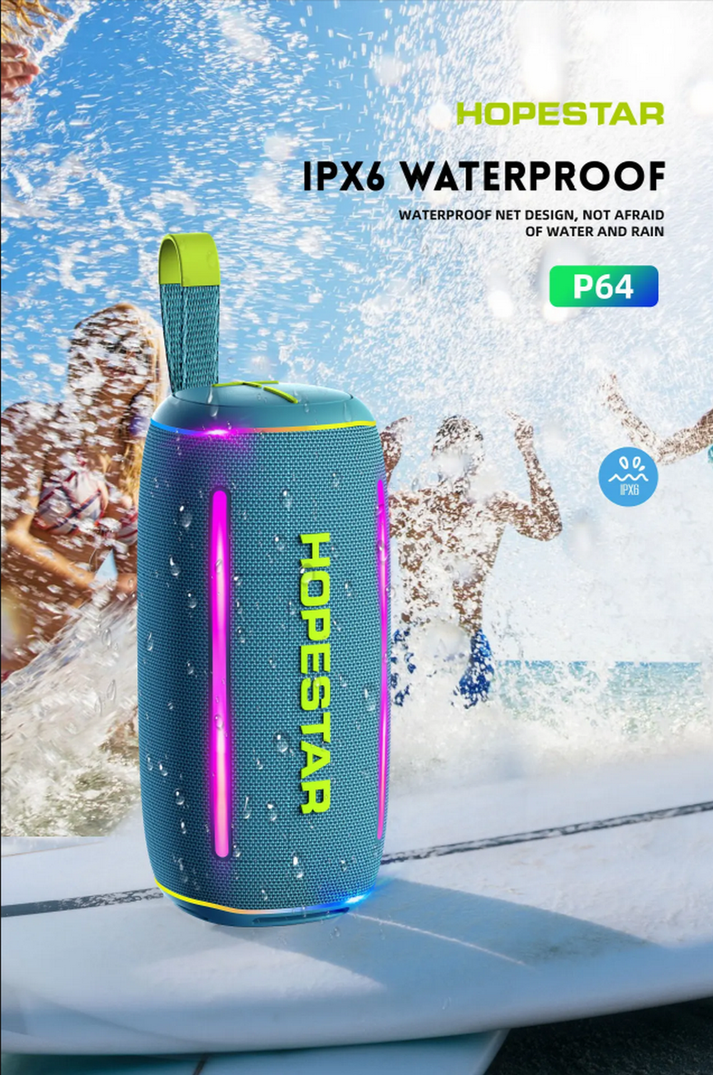 Беспроводная колонка Hopestar P64 Dazzling Speaker box