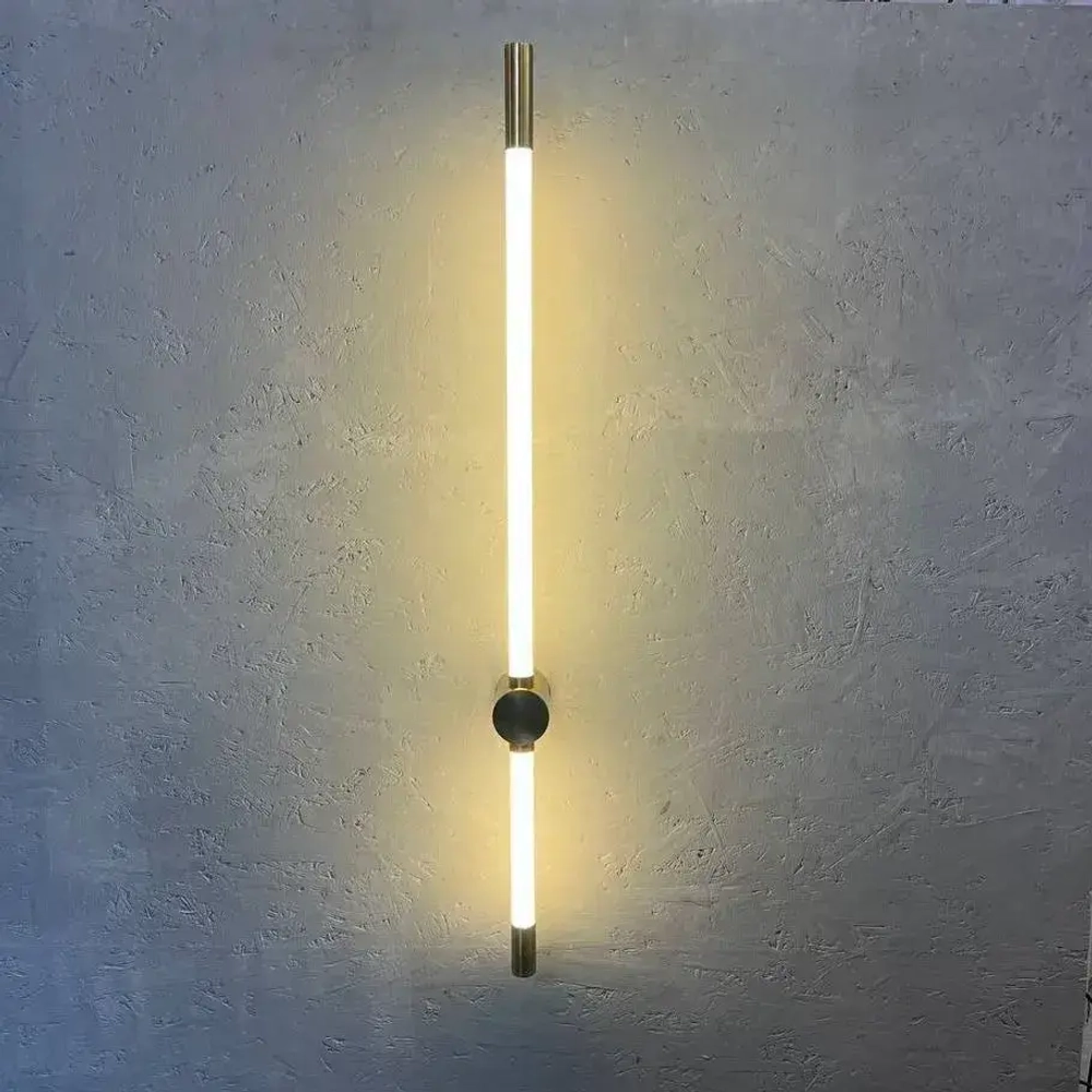 Светильник настенный светодиодный линейный, 3000К, 22Вт, 80см, бронзовый