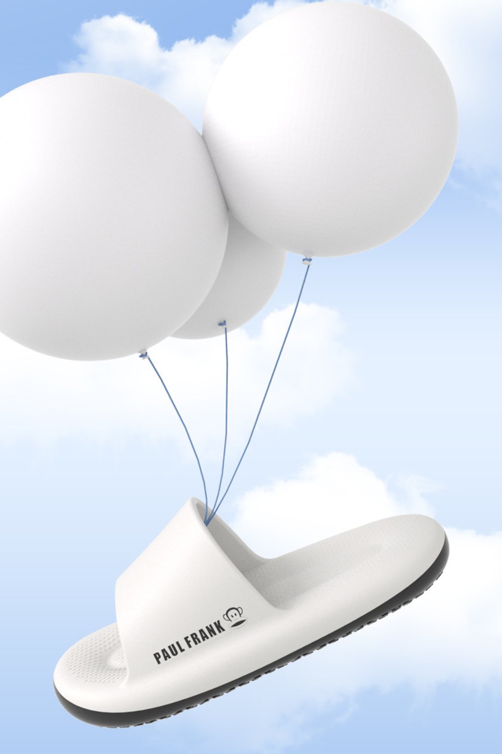 Шлепанцы Paul Frank Contrast Design (Crystal White)