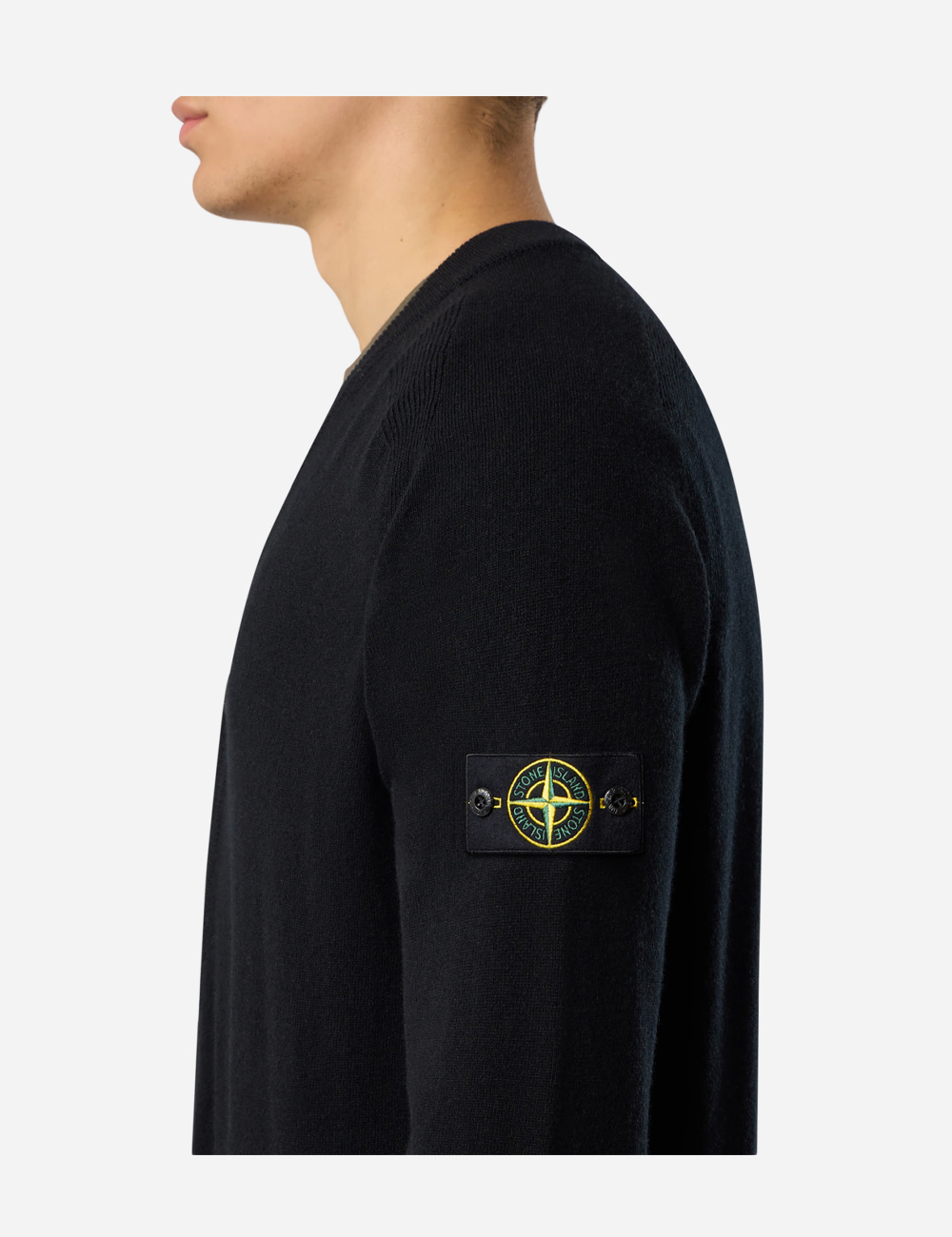 Stone Island Wool Cardigan Black