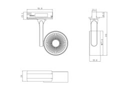 Трековый однофазный светодиодный светильник Maytoni Unity   TR024-1-10W3K