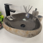 Раковина из речного камня RS-65466 45*41*15 0861