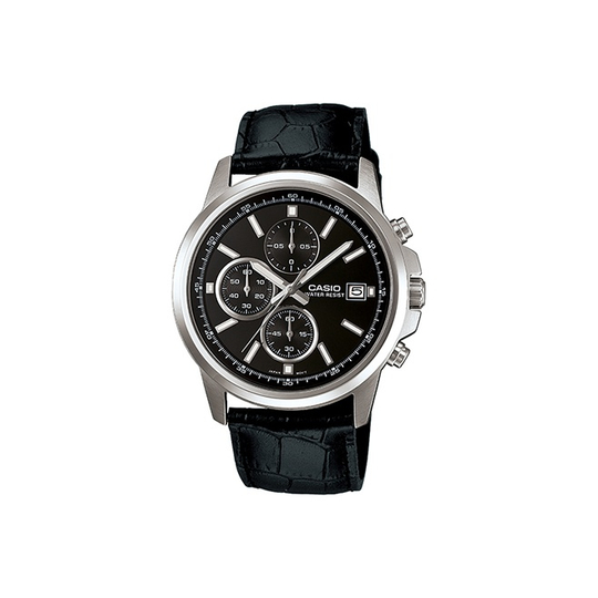 CASIO Men DRESS Black Watch MTH-5001L-1APR