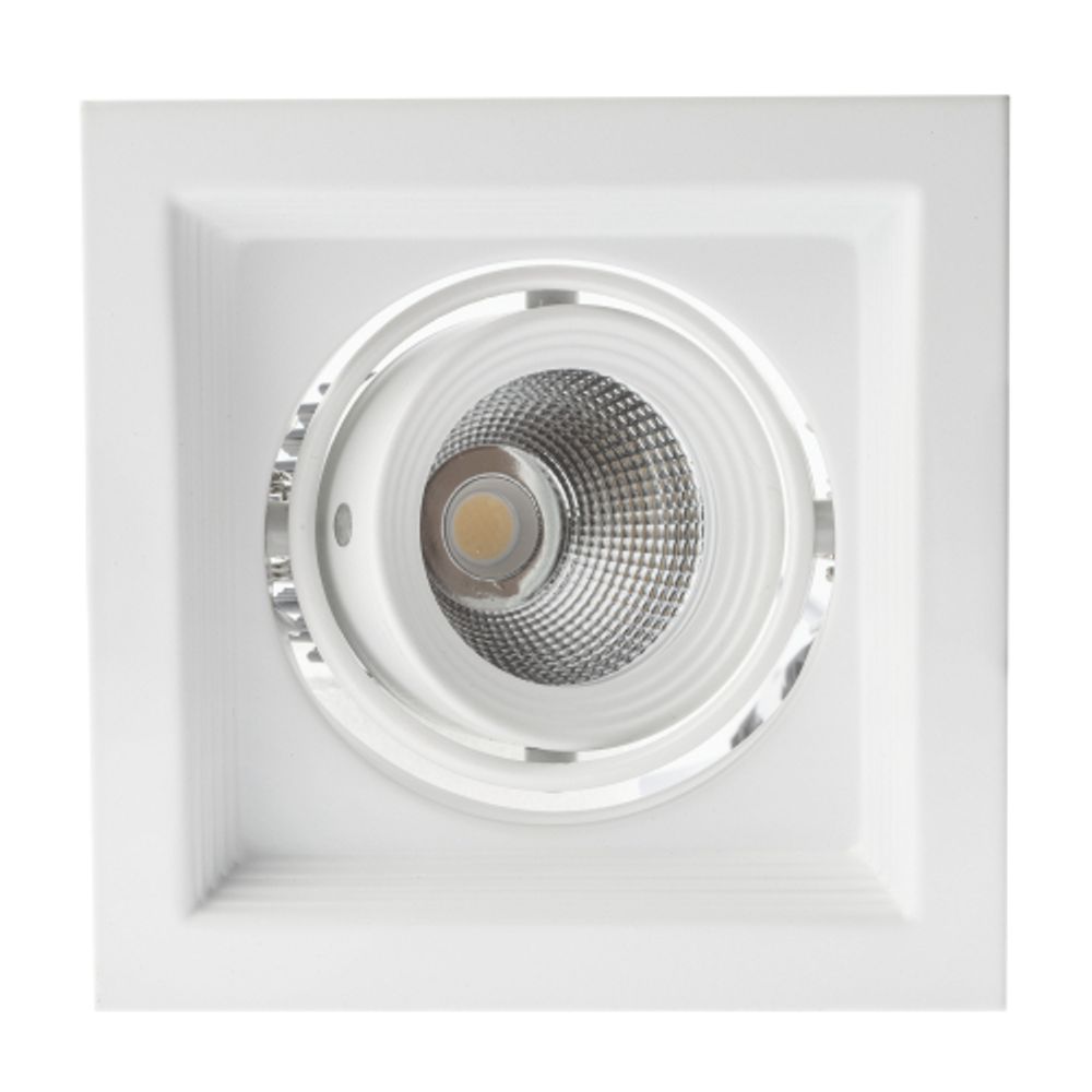 Светильник светодиодный встраиваемый Даунлайт ЭРА SKD-11-36-40K-W09 9Вт 4000К 1080Лм 130х130х100мм 5 лет гарантии | Downlight