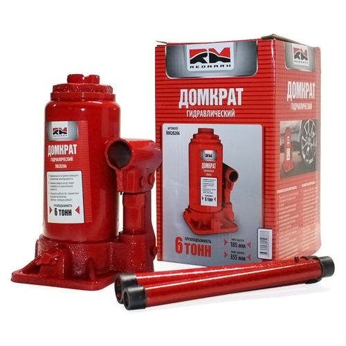 Домкрат гидрав. 6 т. выс. 185-355 мм (в коробке) (RedMark)