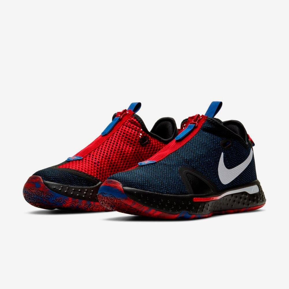 Nike PG 4 Clippers "Metallic Silver Rush Blue"