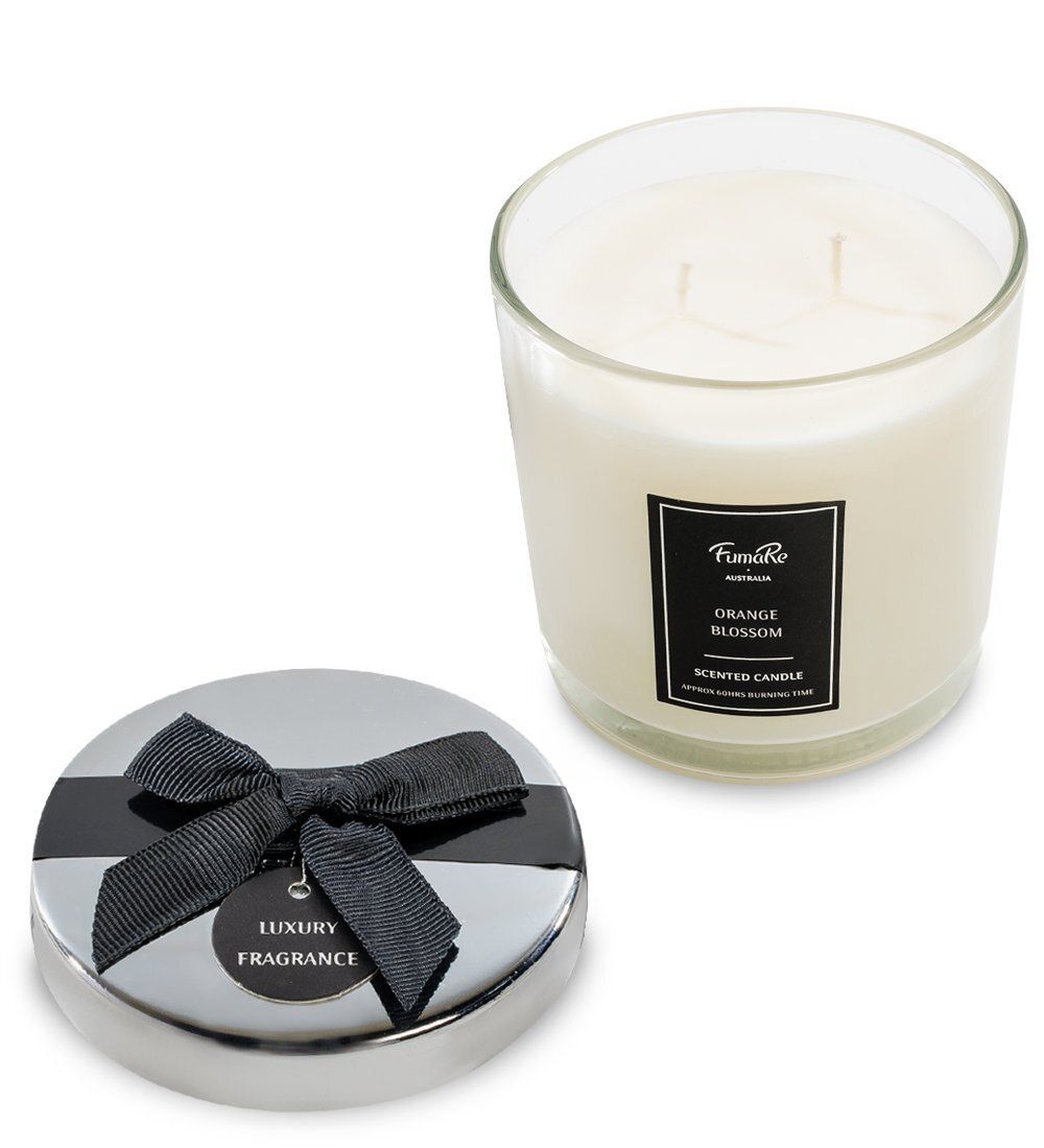 FumaRe KV-12 Свеча в стекле с крышкой «Цветение апельсина»