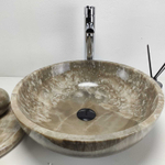 Раковина из оникса Bowl Grey Medium TinLip BO-60987 45*45*15