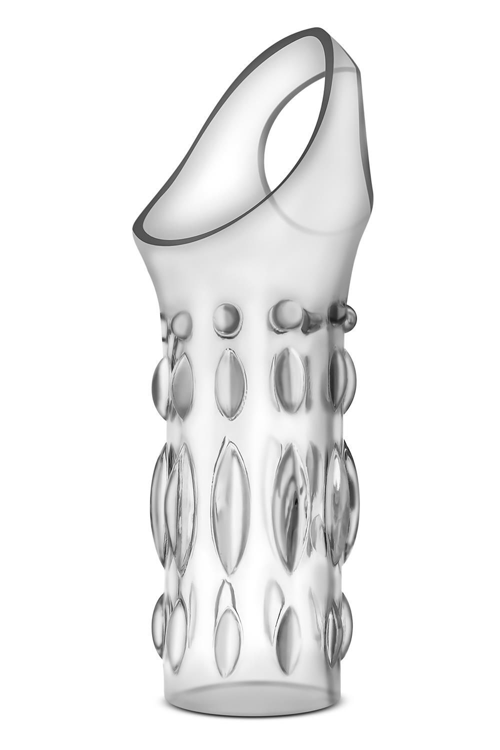 Прозрачная насадка на пенис Stretchy Studded Penis Sleeve Ring (Цвет: прозрачный)