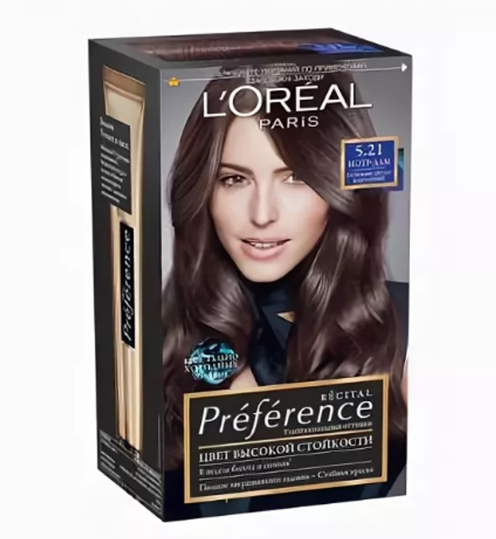 L'Oreal Paris Краска для волос Preference Recital, тон №5.21, Нотр-Дам, 40мл