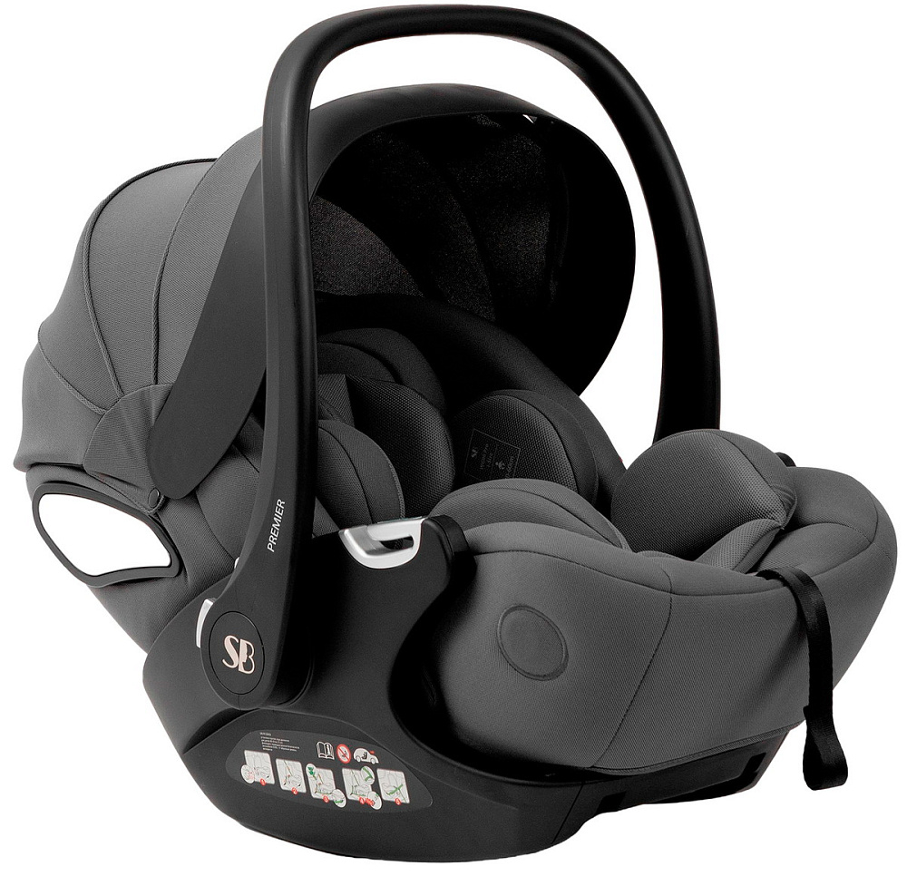 Коляска 3 в 1 Sweet Baby SBL Orso New + автокресло Premier Grey New Dark Grey