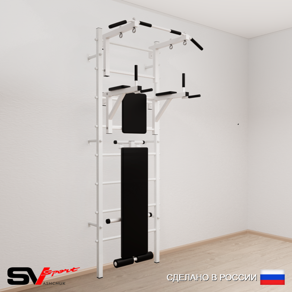 Шведская стенка Sv Sport усиленная 605 (Турник стандарт/Брусья/Скамья)