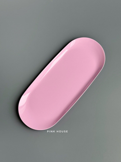Лоток металлический овал Pink House