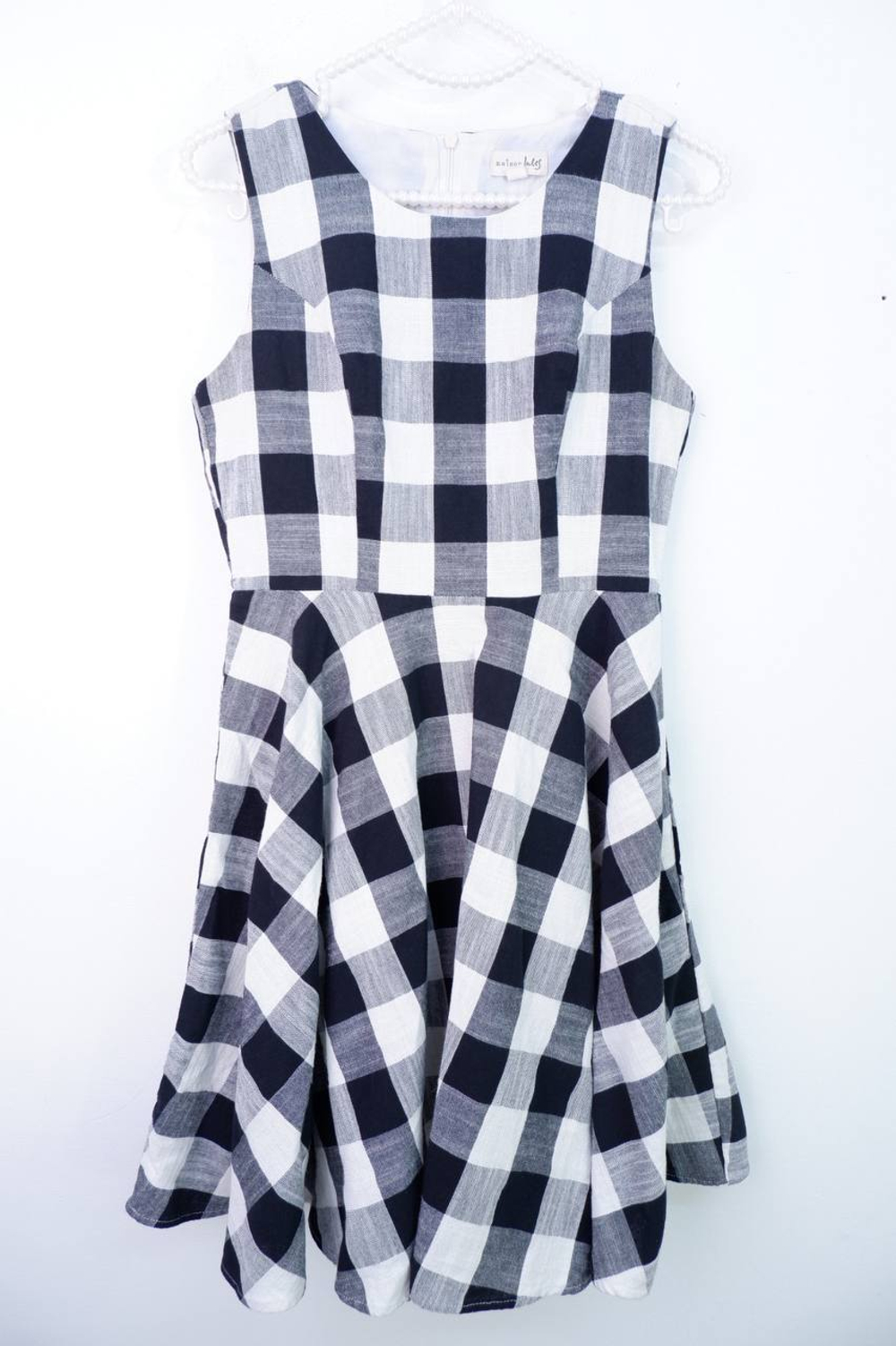 Сарафан Maison Jules в клетку плотный, маркировка S, визуально на 44 размер