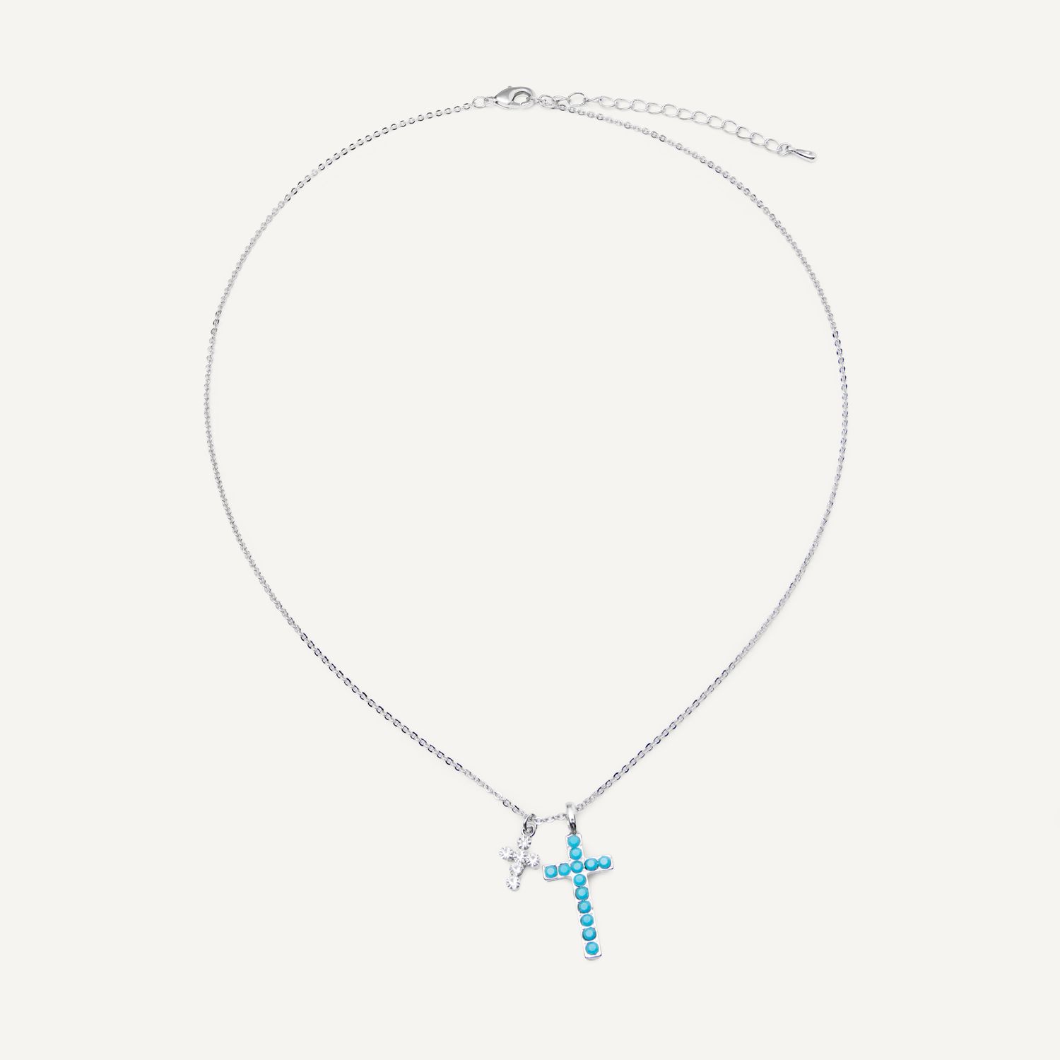 Колье Turquoise Cross Necklace