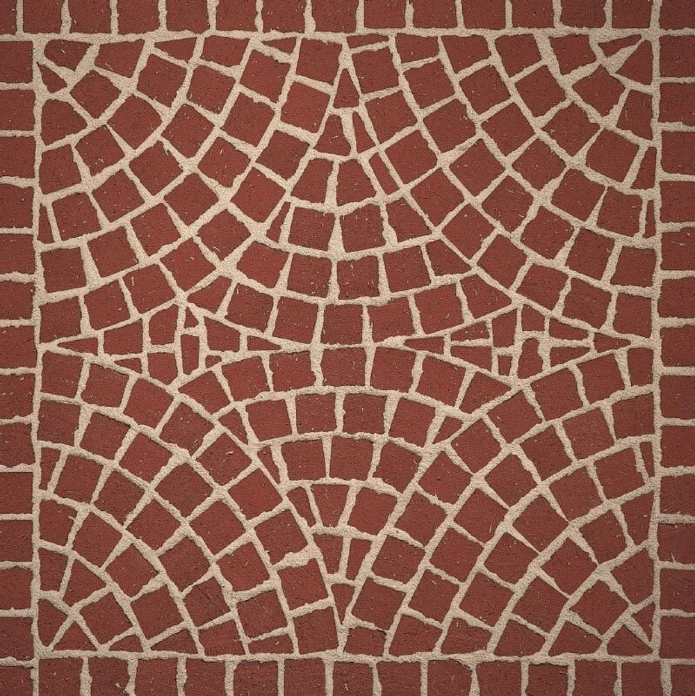 Feldhaus Klinker M402DF 240x118x52 gala plano, красный с оттенками - Мозаика для мостовой, делится на 8 частей (60/60/52)