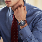 ZEPPELIN New Captain Collection Automatic Mechanical Movement Men"s Watches Watch 42mm Blue Dial