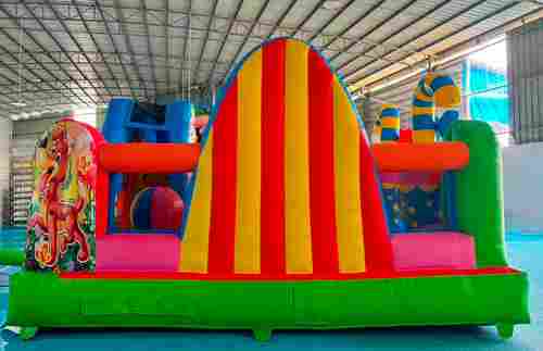 Коммерческий надувной батут «Зайка Степашка 2» 5*5*2,8 м