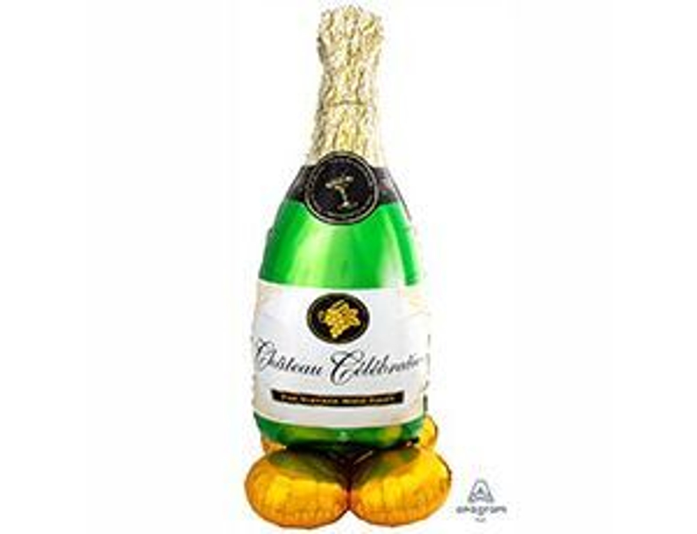 Шар фольгированный ( 157 см) фигура ростовая,Шампанское, 1шт.