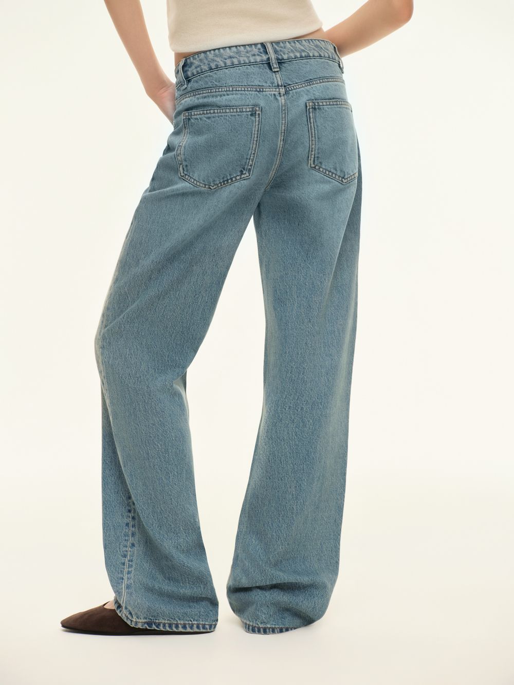 Джинсы прямого кроя (Day Off), синие