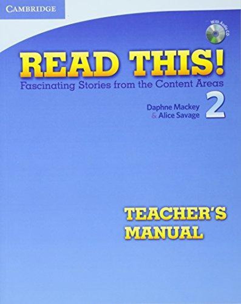 Read This! 2 Teacher&#39;s Manual with Audio CD